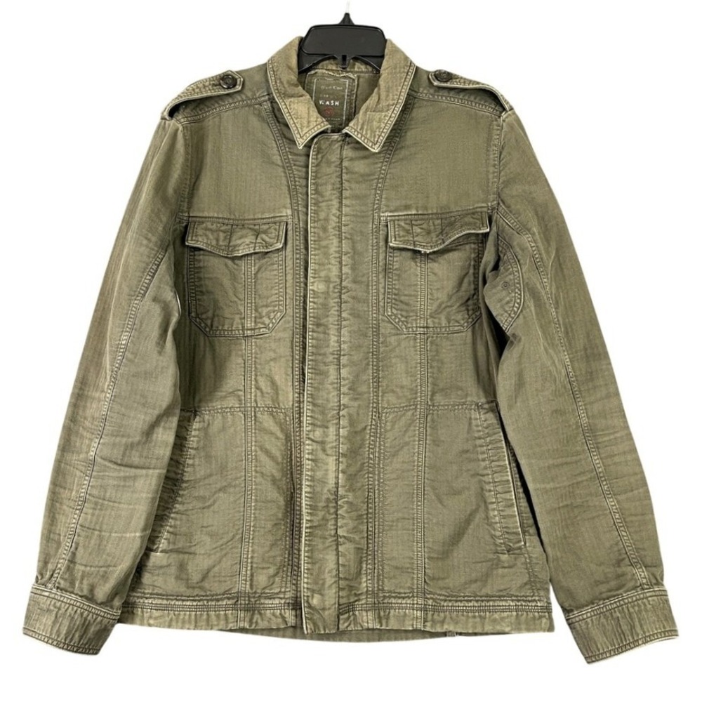 Calvin Klein Mens M Utility Jacket Garment Wash Workwear‎ Street Military Fit